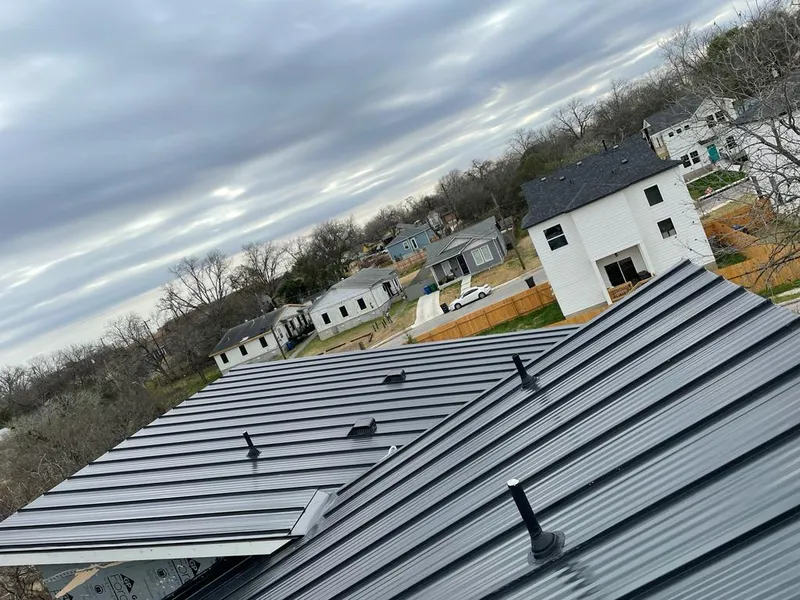 Standing seam metal roof panels with vents for Skylight Repair in Spartanburg